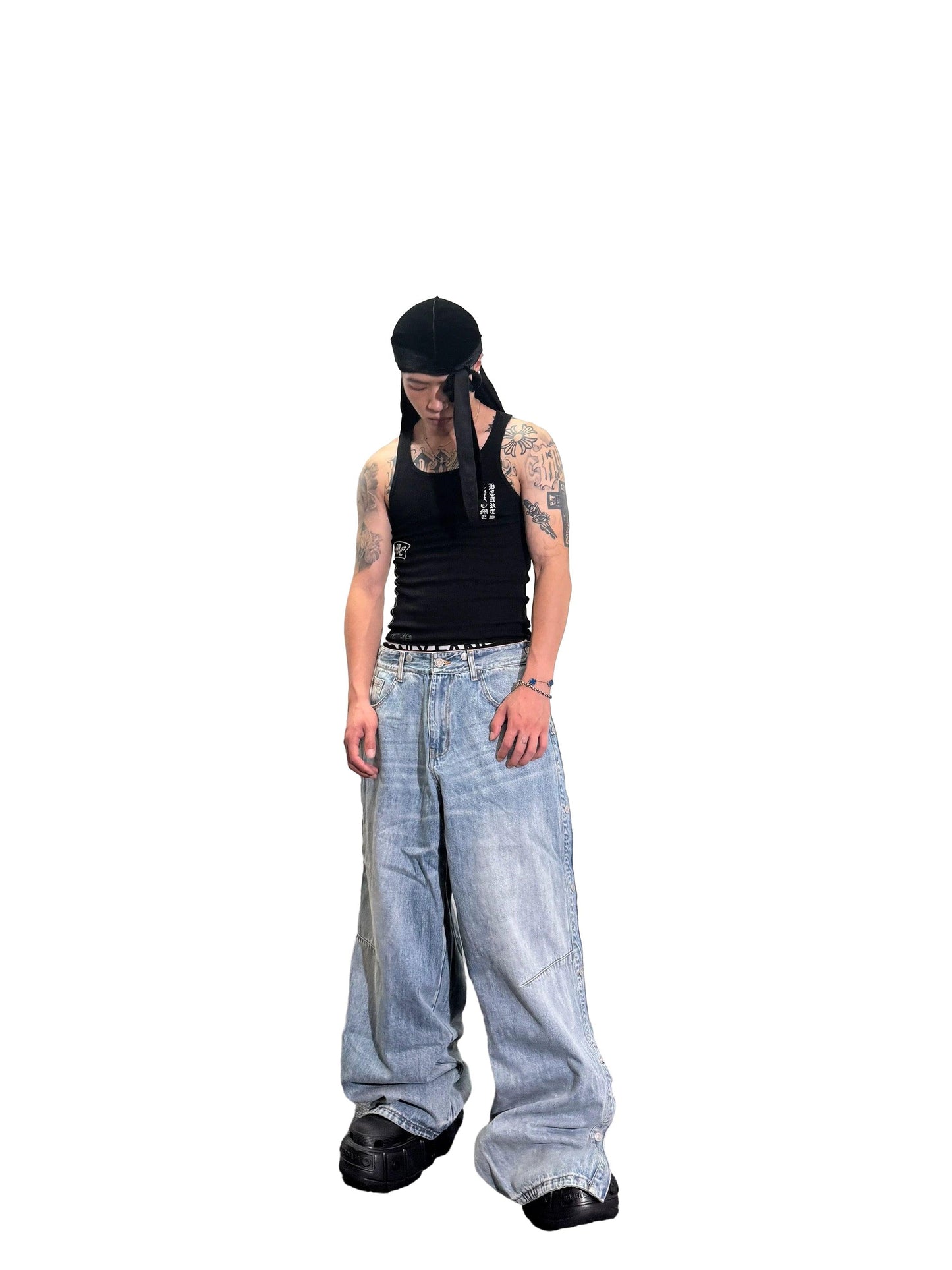 *RYE CHASIN *"MULTI-SAGGIN" WASHED DENIM*