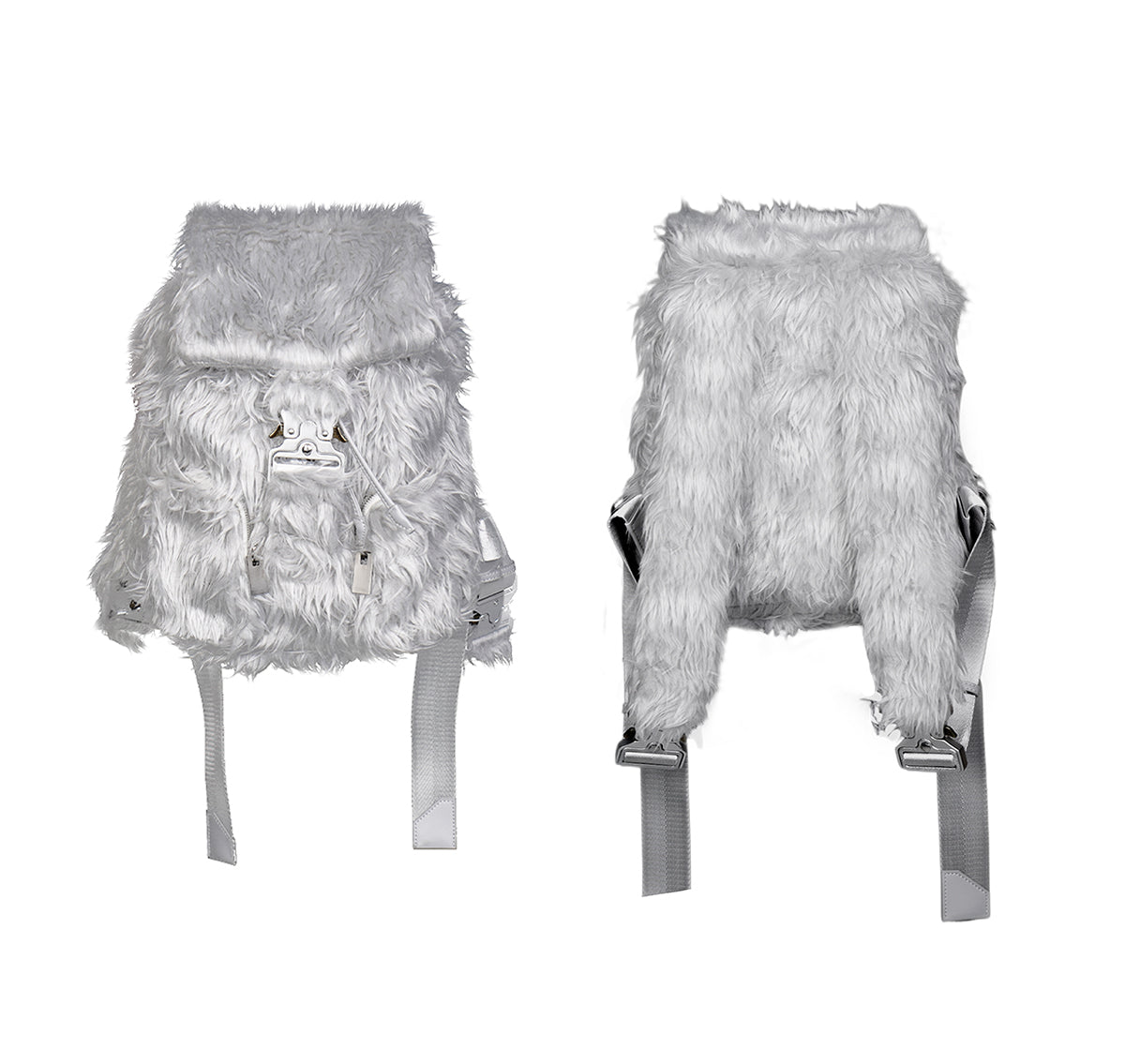 *RYECHASIN FUNCTIONAL ECO-FRIENDLY FUR SMALL BACKPACK