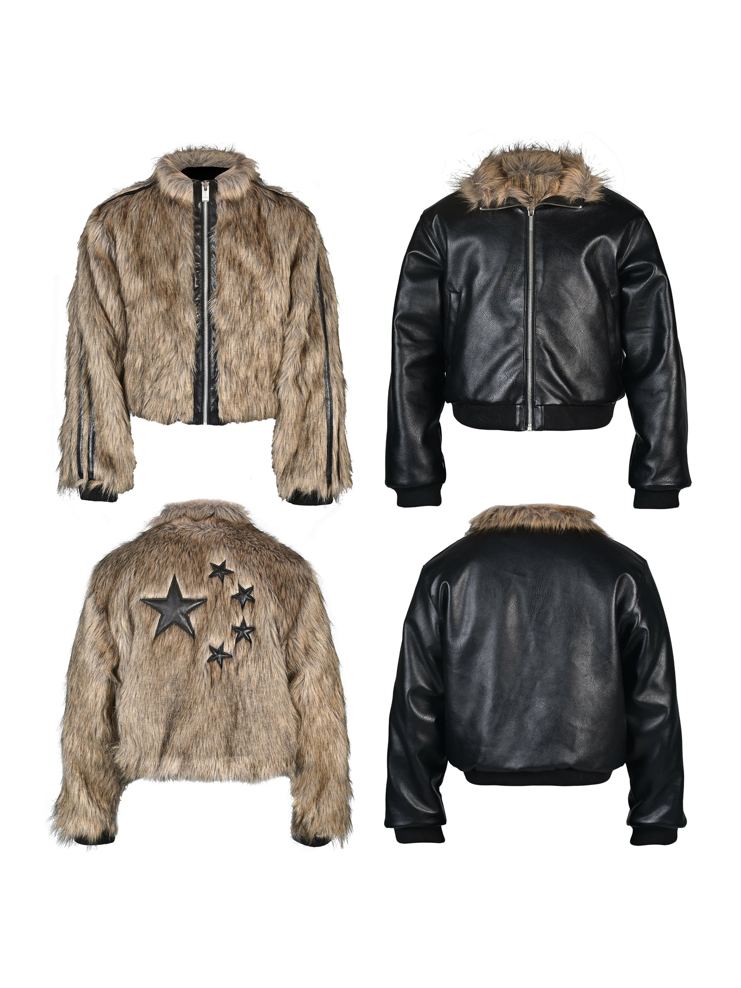 *RYE CHASIN 2024FW/ CN SPORT FUR / REVERSIBLE / LEATHER JACKET