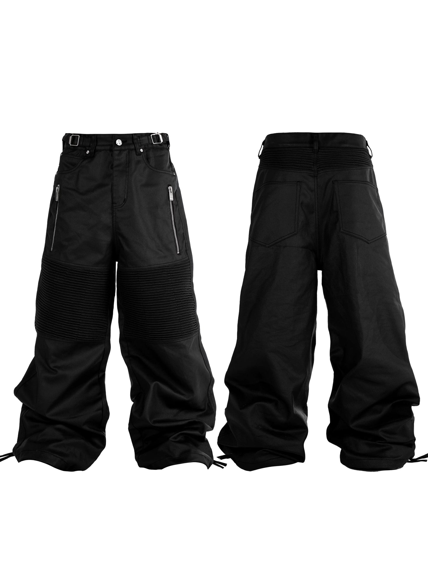 *RYE CHASIN *VINYL BRUSH WAX BAGGY CARGO JEANS