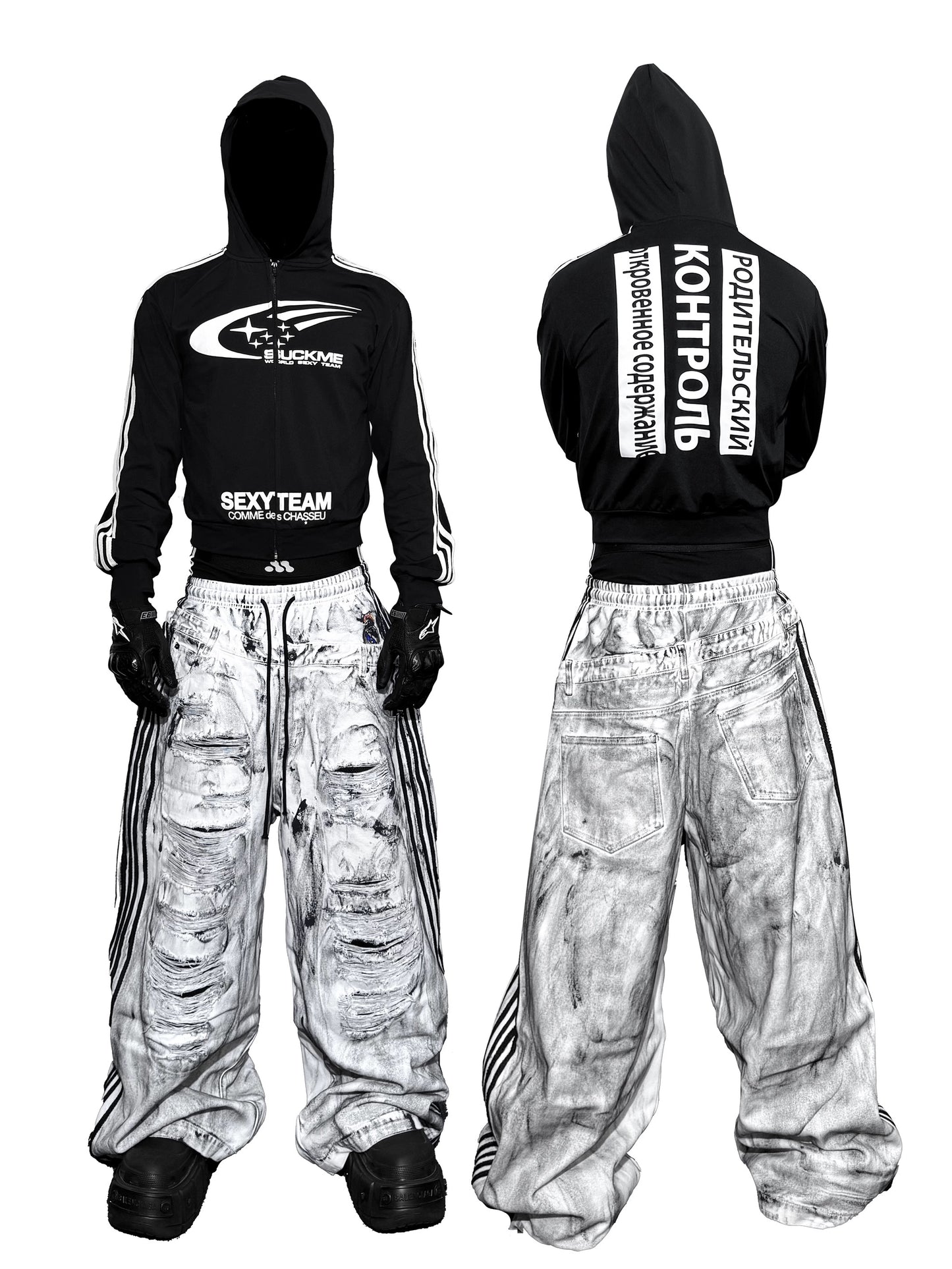 *RYECHAISN *SUCKME/Subaru ZIP-UP HOODIE