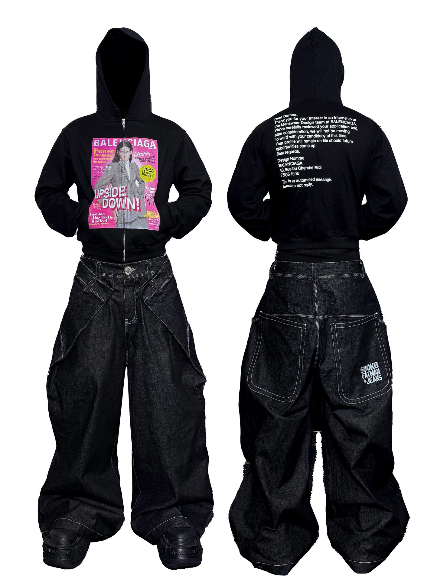 *RYECHASIN *A Salute to Demna* Bootleg Hoodie
