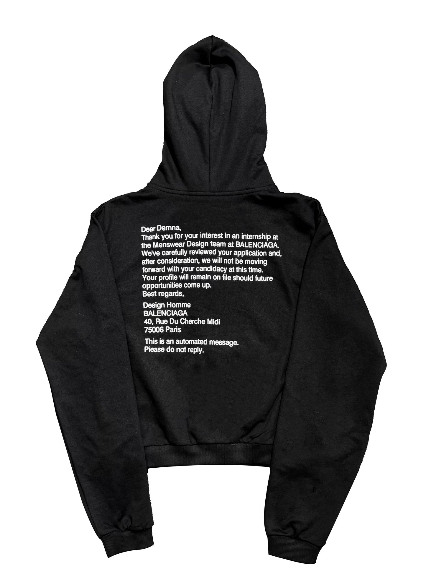 *RYECHASIN *A Salute to Demna* Bootleg Hoodie