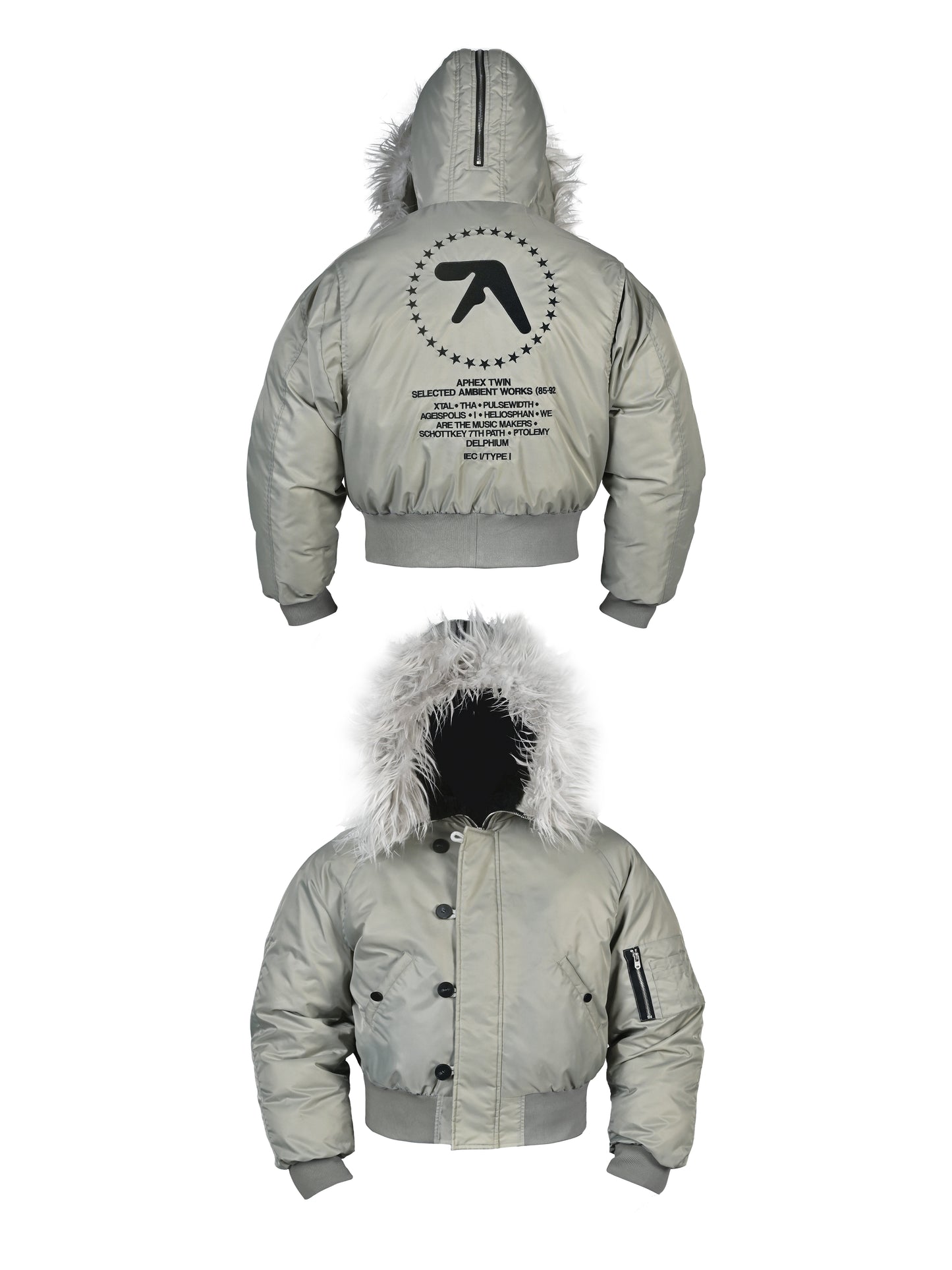 RYECHASIN *EU* APHEX TWIN JACKET/SILVERY GREY