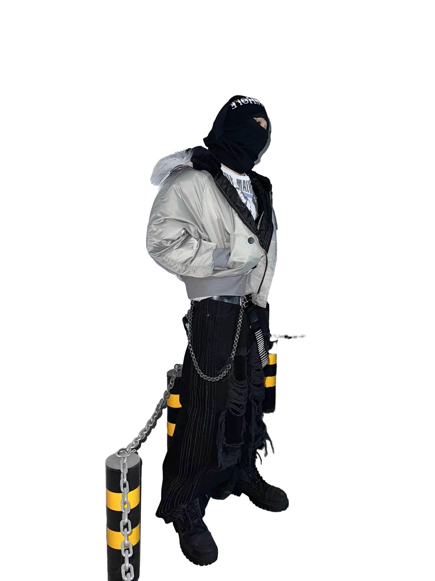 RYECHASIN *EU* APHEX TWIN JACKET/SILVERY GREY