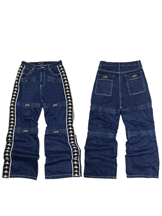 *RYECHASIN  “L♥VE SLUTS” 90s“KAPPA REMAKE”STYLE JEANS