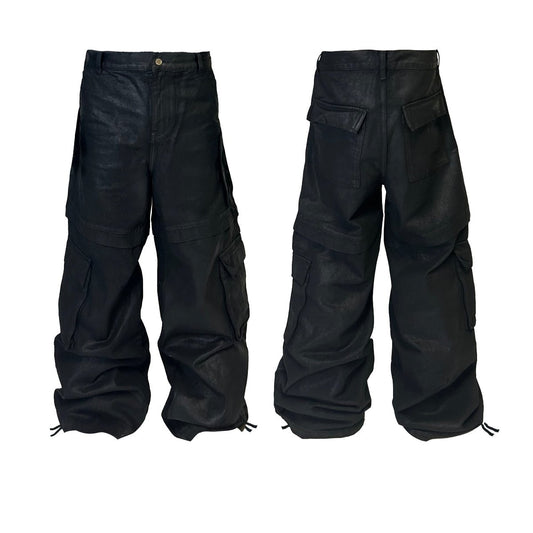 *RyeChasin BLCK Hand Brushed Wax Cargo Work Pants.