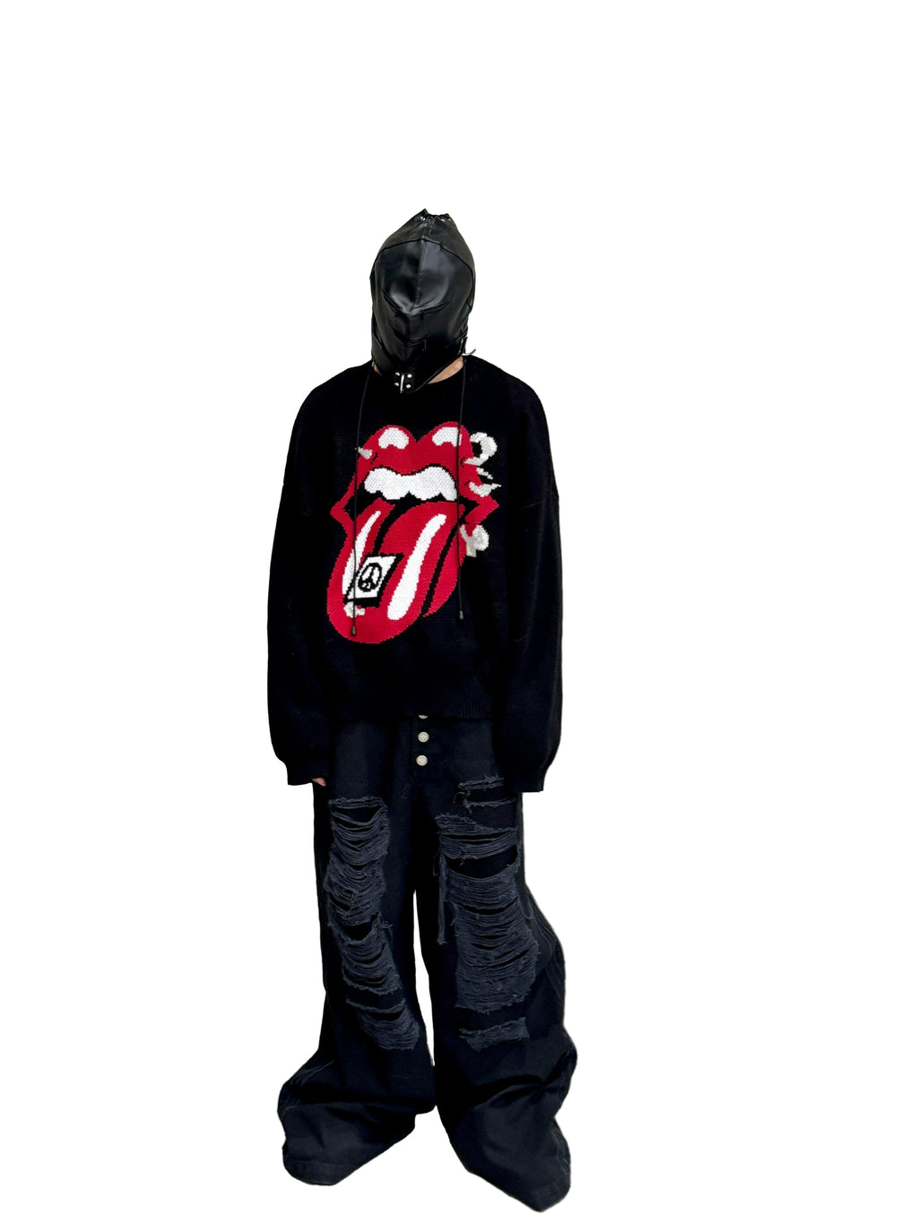 *RYE CHASIN *ROLLINGSTONE BOOTLEG TONGUE SWEATER