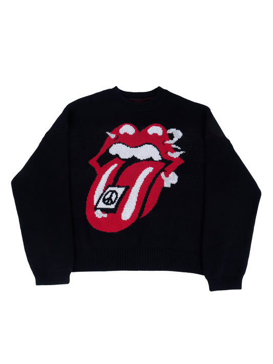 *RYE CHASIN RollingStone BOOTLEG Tongue Rock Perforated Sweater