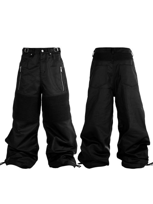 *RYE CHASIN *VINYL BRUSH WAX  BAGGY CARGO JEANS