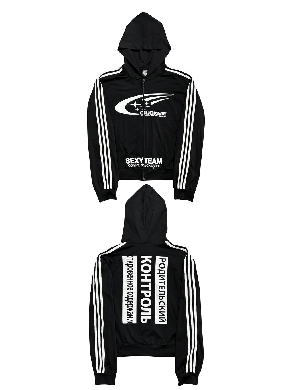 *RYECHAISN *COMMEdesCHA*SSEU 
Racing Zip-Up Dry-Fit Hoodie