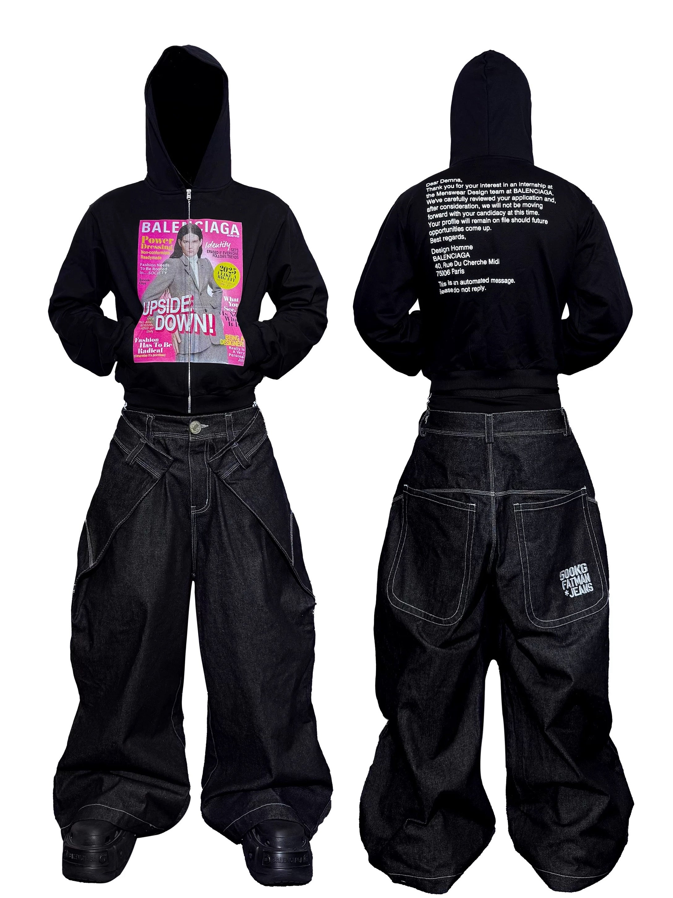 *RYECHASIN *A Salute to Demna* Bootleg Hoodie