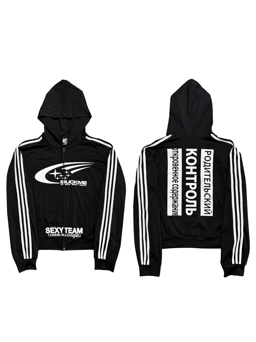 *RYECHAISN *COMMEdesCHA*SSEU 
Racing Zip-Up Dry-Fit Hoodie