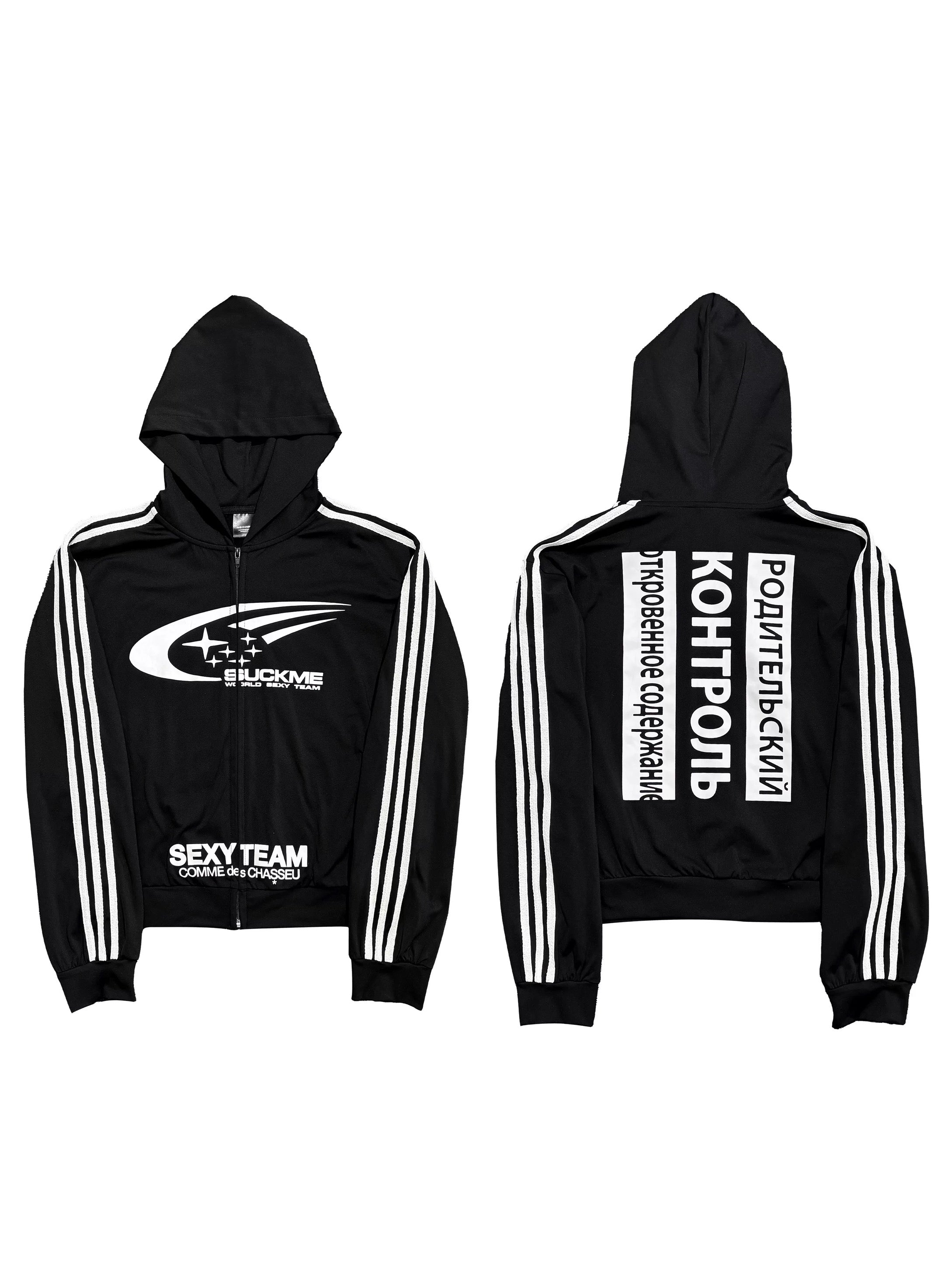 *RYECHAISN *COMMEdesCHA*SSEU 
Racing Zip-Up Dry-Fit Hoodie