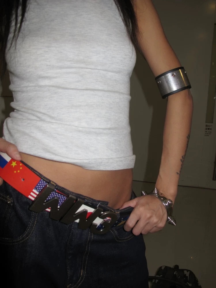 *RYE CHASIN *WW3 LEATHER BELT.