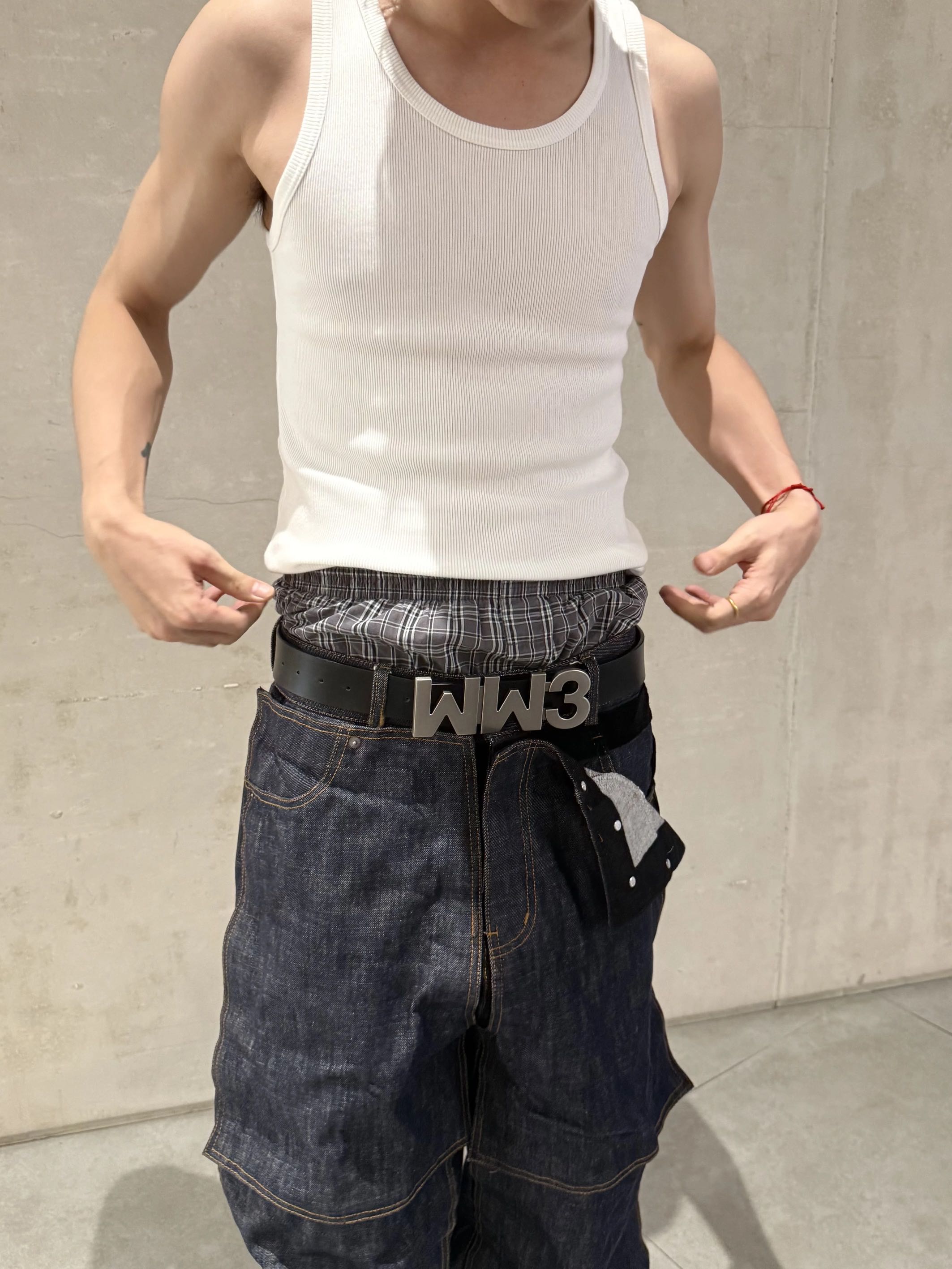 *RYE CHASIN *WW3 LEATHER BELT.